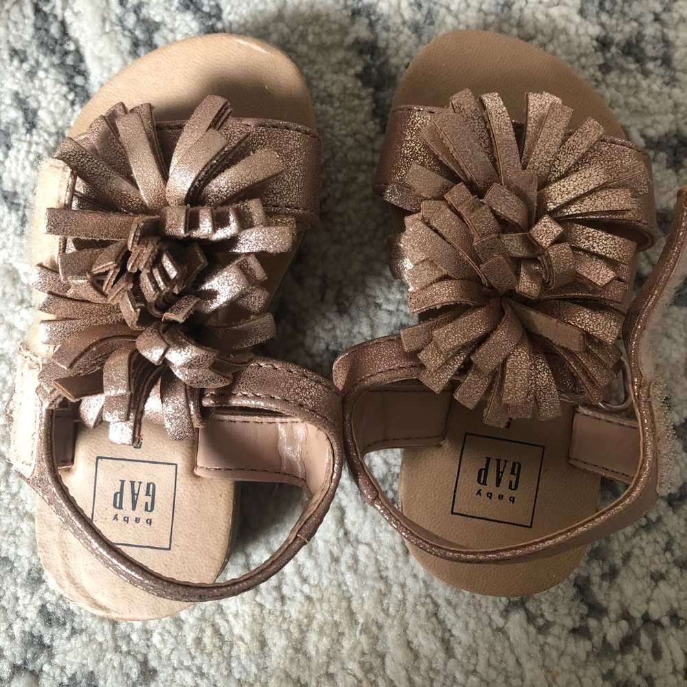 GAP baby gold sandals